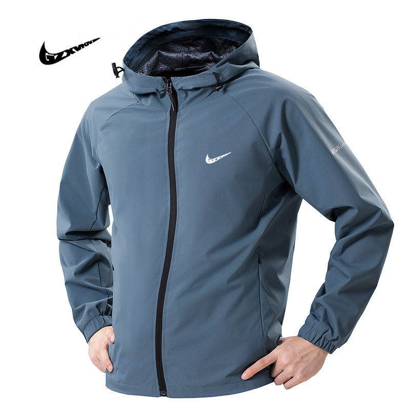 Sports Windbreaker Jacket for Men, Windproof Running Training Clothing, Autumn New Outdoor Waterproof Cycling and Mountaineering Jacket