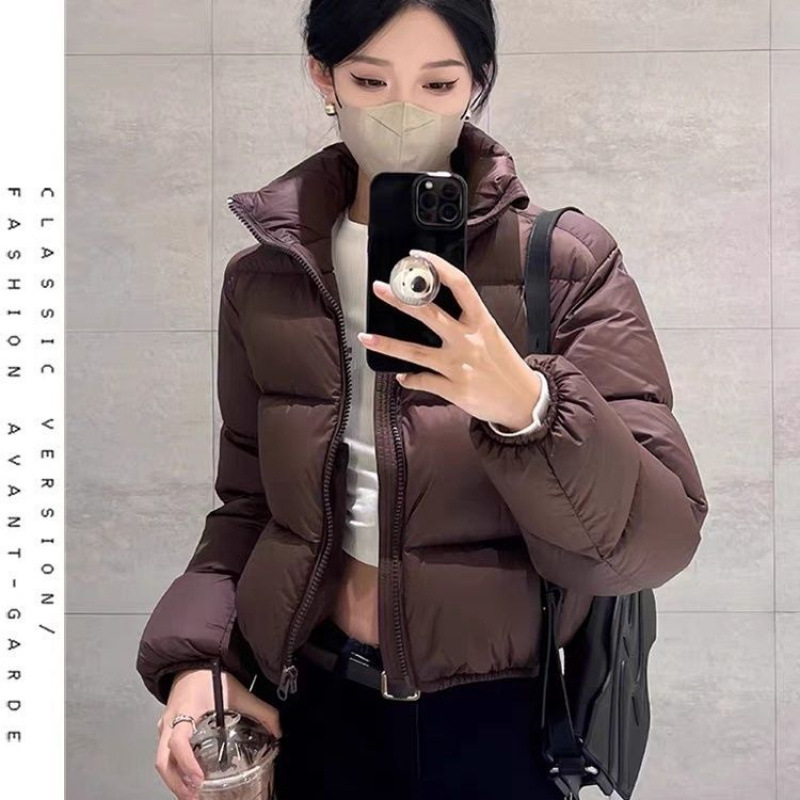 新小妖反季新国标90绒2025新款羽绒服女短款小个子冬加厚外套