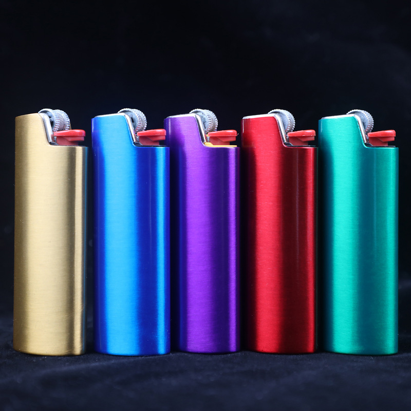 BAK lighter metal case protective case metal electrophoresis color J6 special