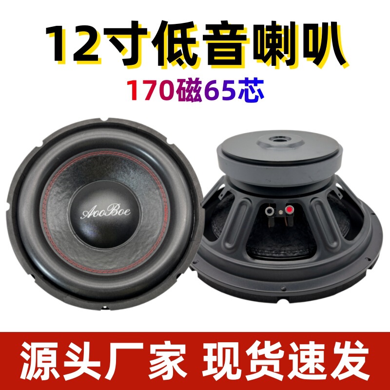 12-Inch 170-Magnetic 300W Audiophile-Grade Professional Car Speaker, Heavy Bass Speaker, Modified High-Power Loudspeaker