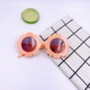 Children's plastic glasses, decorations flower-shaped, fashionable lens, sunglasses, flowered, Korean style