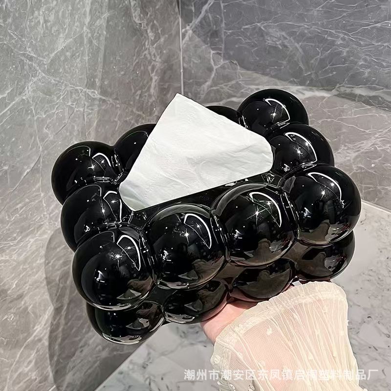 Creativo lindo decorativo caja de pañuelos de algodón de azúcar sala de estar mesa de café caja de almacenamiento de tejidos de alta gama Hotel KVT caja de pañuelos