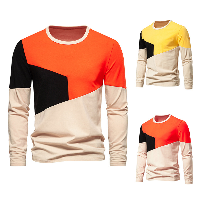 boy 2025 Cross-Border Trade Men's Long Sleeve Casual Fashion Round Neck Autumn Winter European And American T-Shirt_voghion.com