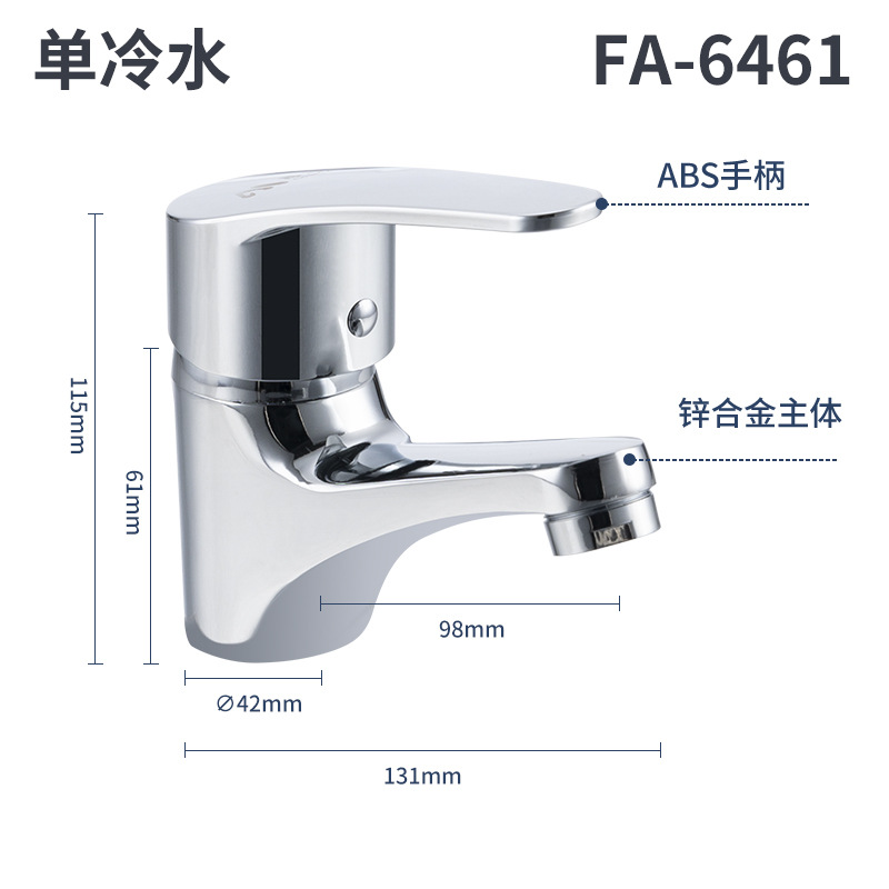 FA - 6461 grifo de lavabo frío único