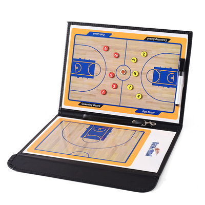 Basketball tactics board colour 2.5 fold Coach Leatherwear Teaching board Magnetic band wholesale Sports equipment