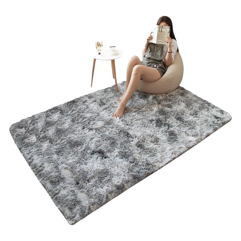 Transfronterizo Amazon Nórdico largo dormitorio Alfombra de lana sala de estar moderna minimalista de interior neta alfombra roja manta de felpa