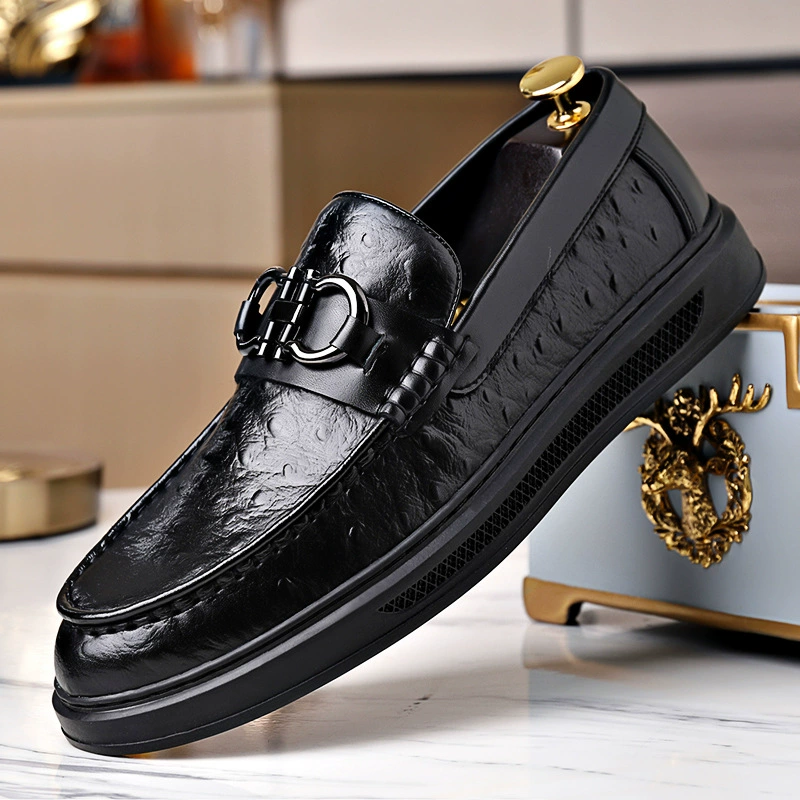 Обувь Lefu Мужская мягкая фасоль Мужская бизнес-повседневная кожаная обувь