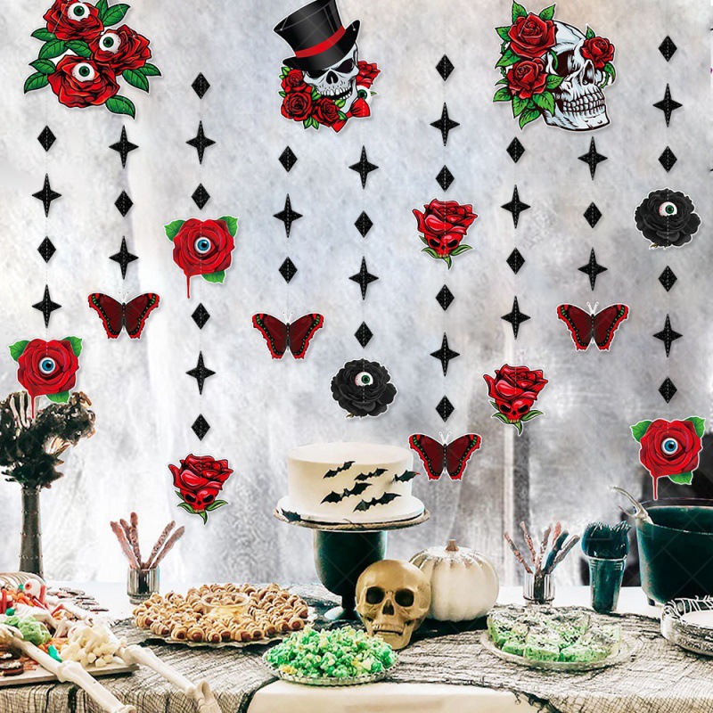 Nuevo colgante de Halloween europeo y americano, decoración de la escena del festival de Halloween, colgante de línea de coche, decoración de terror