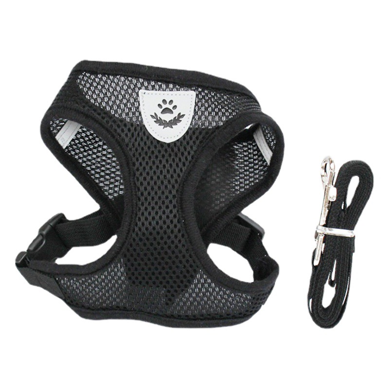 Mascota pecho espalda perro Correa chaleco malla transpirable pecho Correa traje gato perro cadena en stock al por mayor