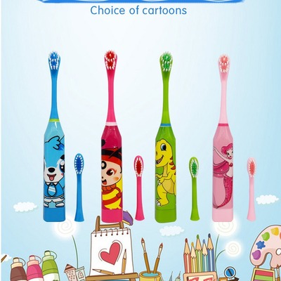 wholesale originality children Electric toothbrush Cartoon fully automatic Ultrasonic wave Electric toothbrush 3-12 Year old toiletries