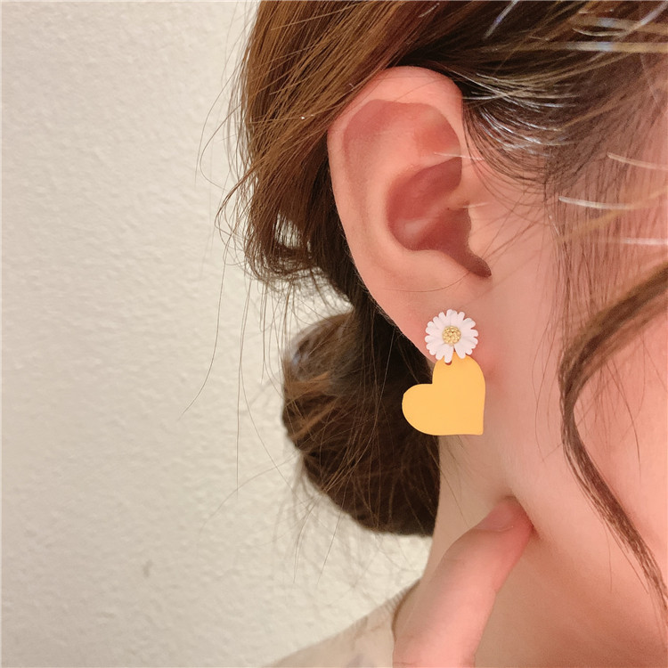 Women'S Gender Simple Style Heart Plating Alloy No Inlaid Drop Earrings