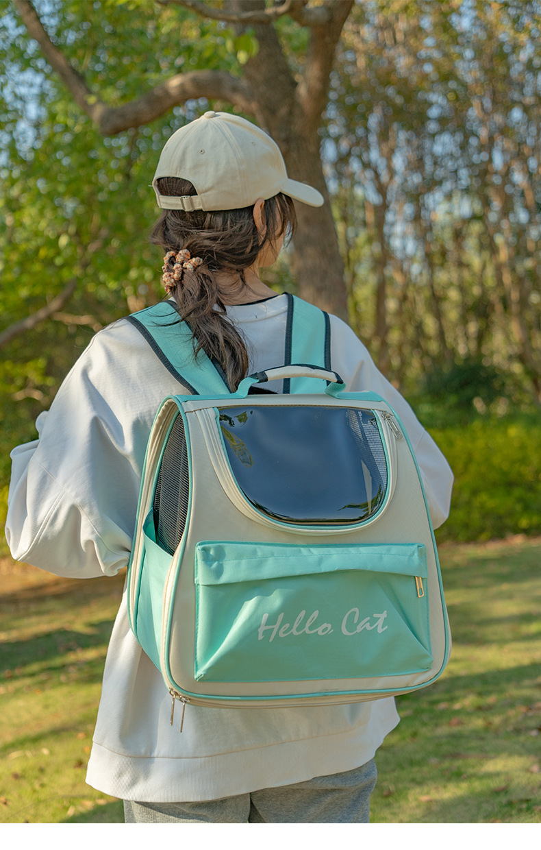 Pet Carrying Backpack For Cats Large Capacity Travel Bag_voghion.com