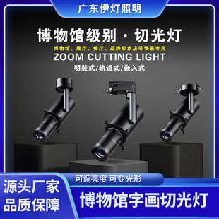 Museum Gallery Art Calligraphy and Painting Lamp Calligraphy and Painting Dimming Exhibition Hall Exhibition Light Cutting Lamp Track Photo Lamp Cutting Light Spotlight