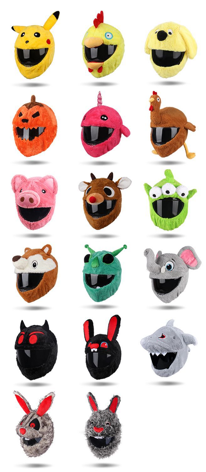 Cross-border wholesale motorcycle helmet cover exposed helmet full helmet plush cartoon personality helmet protective cover pig head sister