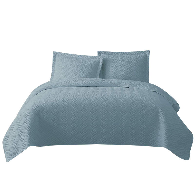 wish亚马逊ebay跨境床上用品纯色被套枕套被套床单三套件加工定制