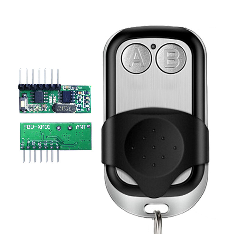 433无线RF射频遥控 2键七彩RGB灯带LED无线控制模块 无线接收模块