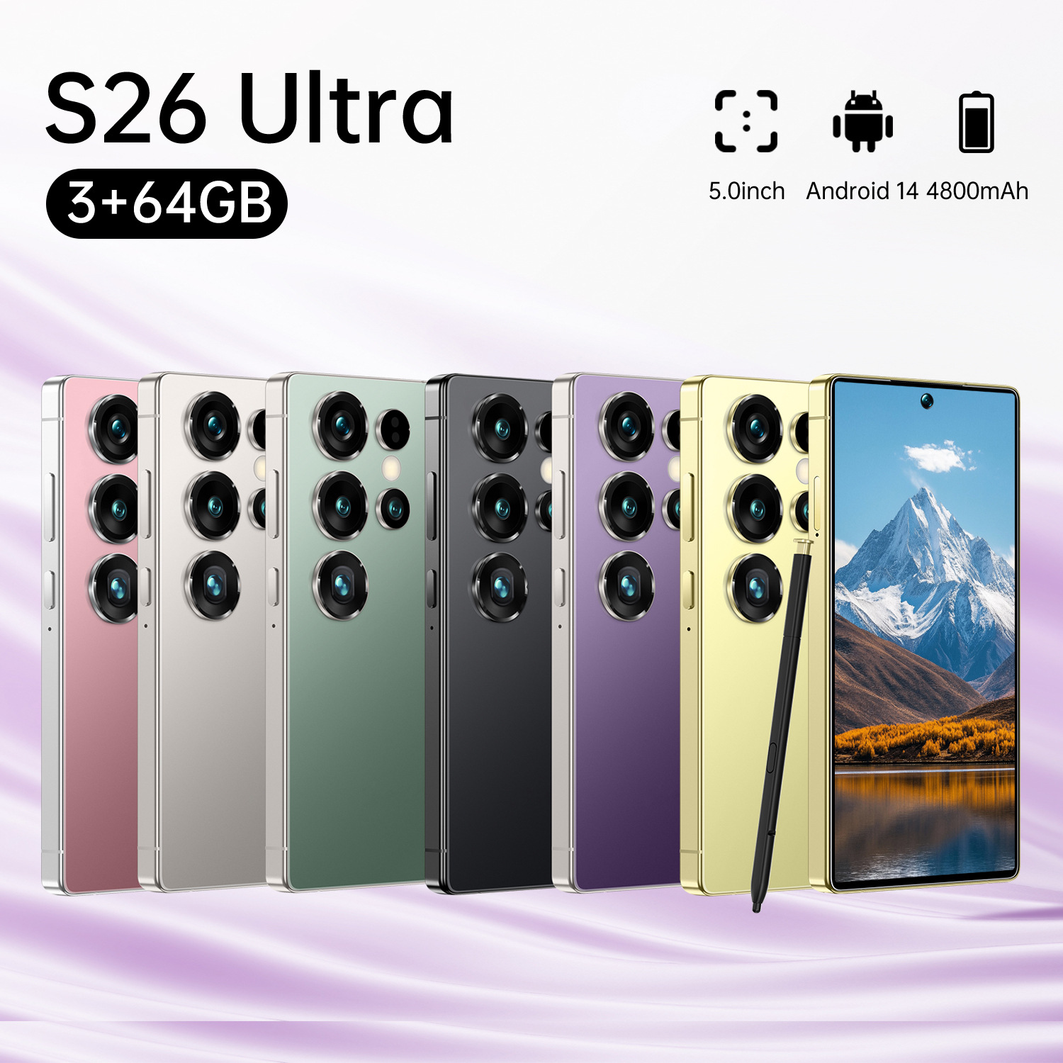 Cross-Border Smartphone Xs26 Ultra True 4g High-Definition Octa-Core 16+1t In-Stock Wholesale Cross-Border Portable Phone