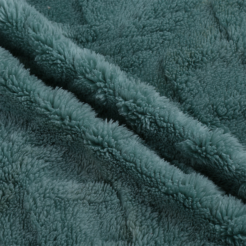 Wholesale of double-sided jacquard diamond-shaped velvet fabric, warp knitted polyester velvet fabric, double-sided comfort-cotton velvet home clothing and blanket fabric detail image 6