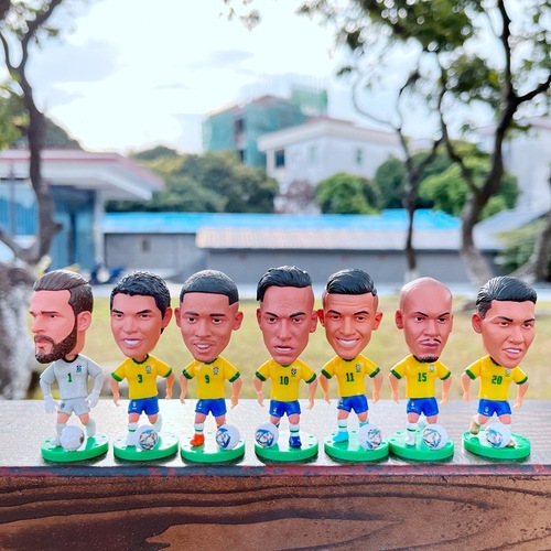 Brazilian Football Ronaldo Neymar Carlos Doll Ornament Collectible Sports Star Doll Doll