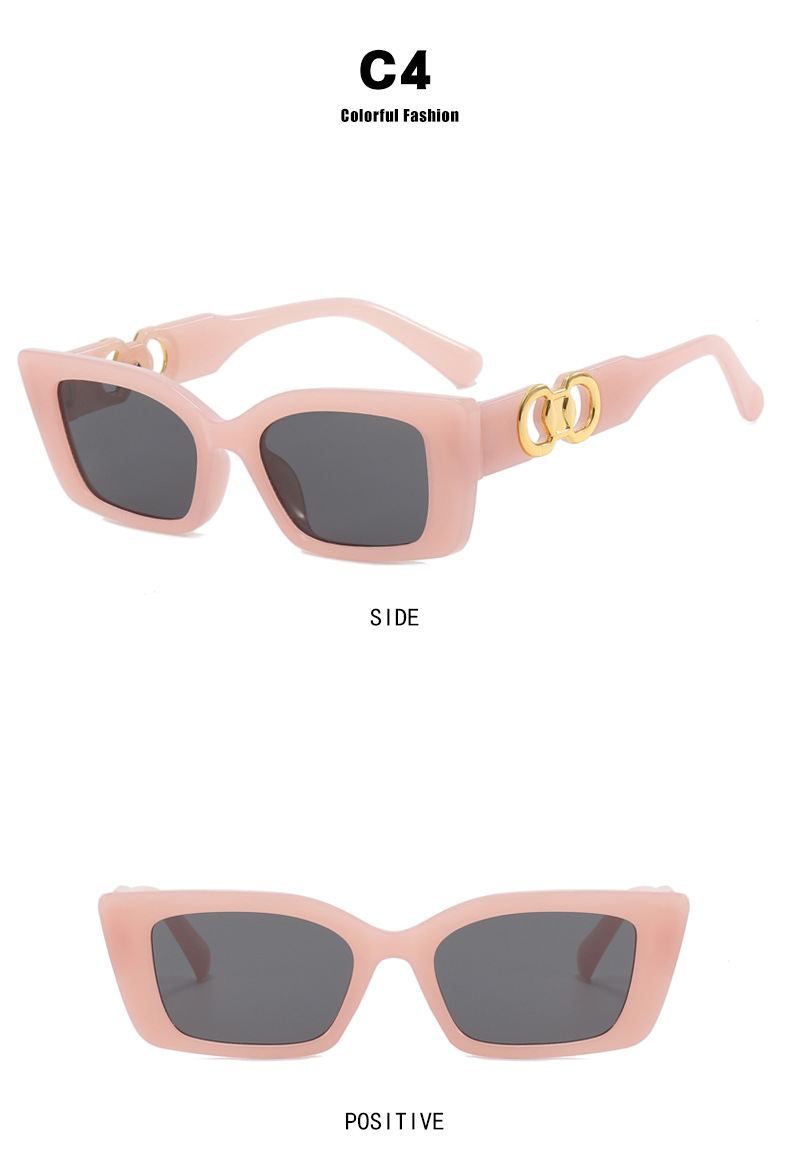 Simple Style Leopard Ac UV400 Protection Square Full Frame Women's Sunglasses display picture 2