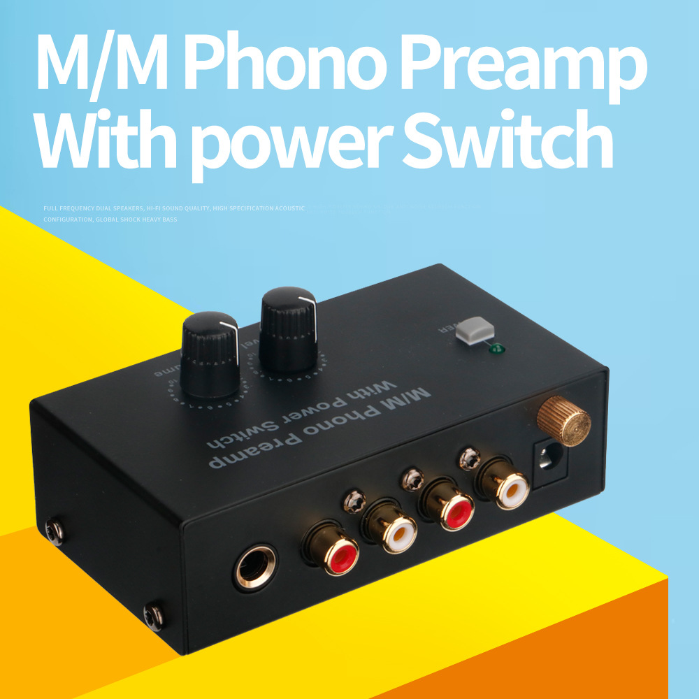 唱片機前置放大器 Phono Preamp PP500 黑膠唱盤放大器 前置唱放