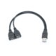 Usb2.0 one-to-two extension line usb one revolution two female data line usb one-to-two charging data line