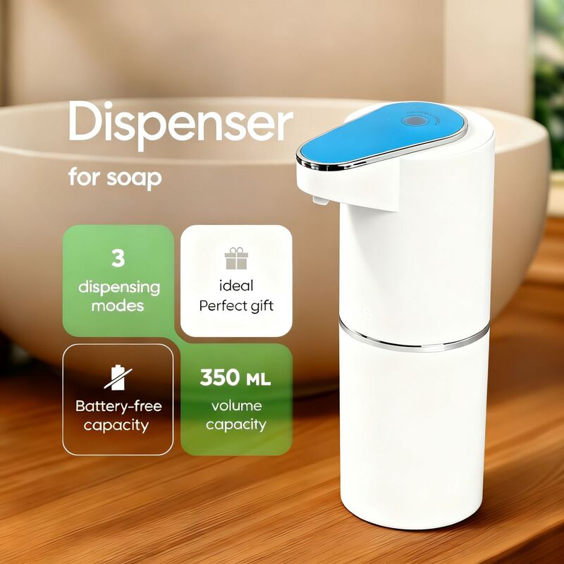 Induction Soap Dispenser Hotel Bathroom Infrared Multi-Level Touch-Free Electric Foaming Device Rechargeable Wall-Mounted Vertical Hand Washing Machine