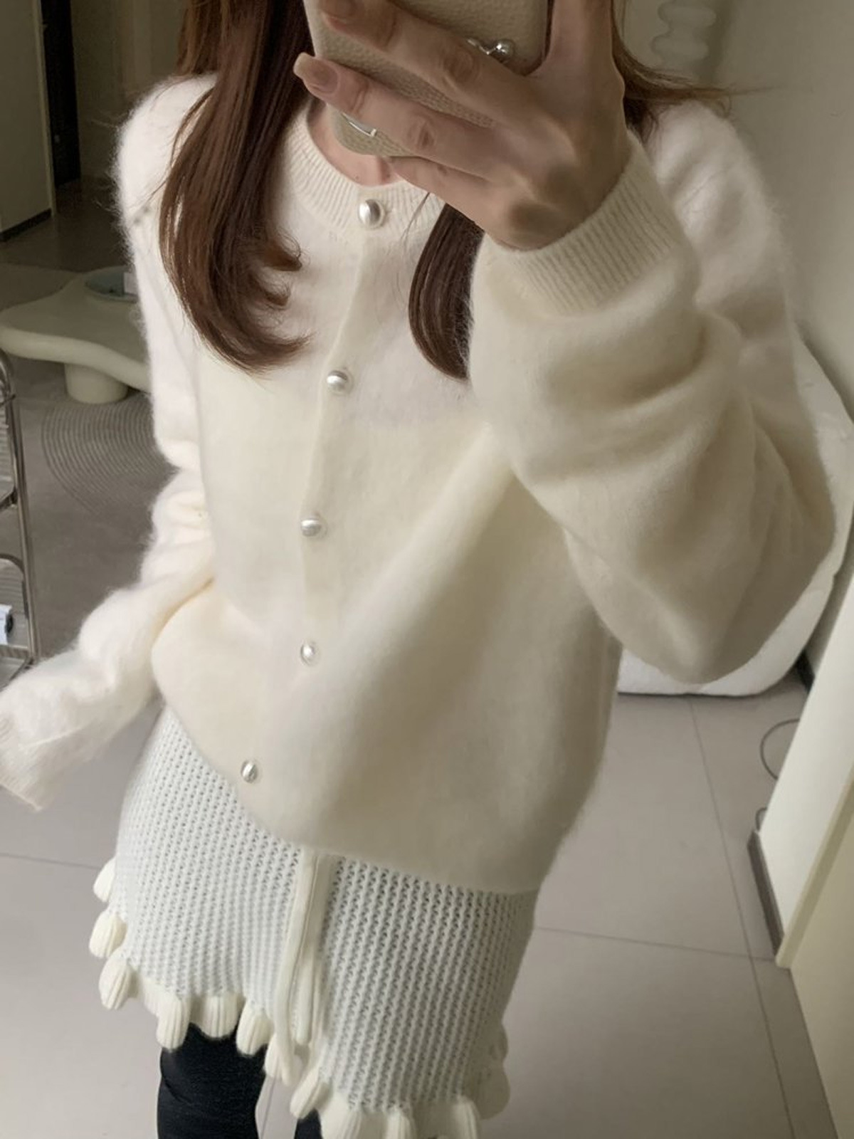 【在庫あり】高級ラムウールカーディガン レディース 秋冬 普院ニット カーディガン ゆったり感