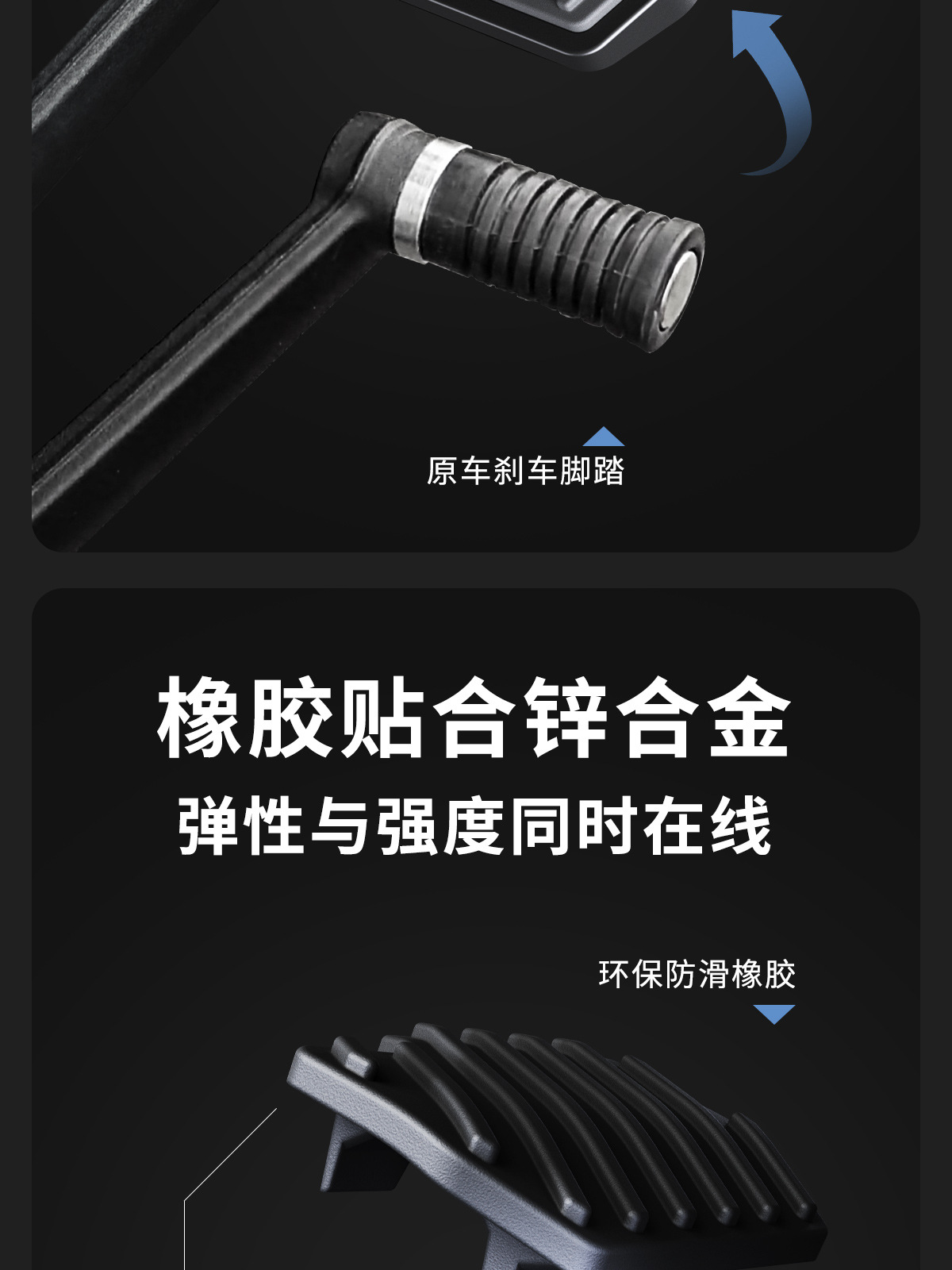 Suitable for Indian Territory Dark Horse Springfield Dark Horse Enlarged Brake Pedal and Widened Pedal