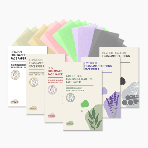 New 100 Pads Fragrant Absorbent Facial Oil Control Paper for Women Summer Refreshing Face Oil Control for Men Absorbent Face Paper for Students
