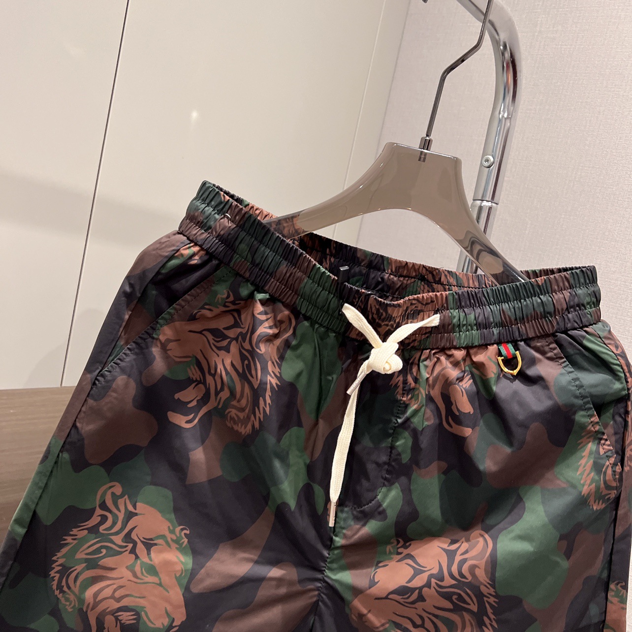 Men's Ice Silk Casual Shorts Lightweight Breathable Tiger Print Summer Beach Streetwear Sports_viptrois.com