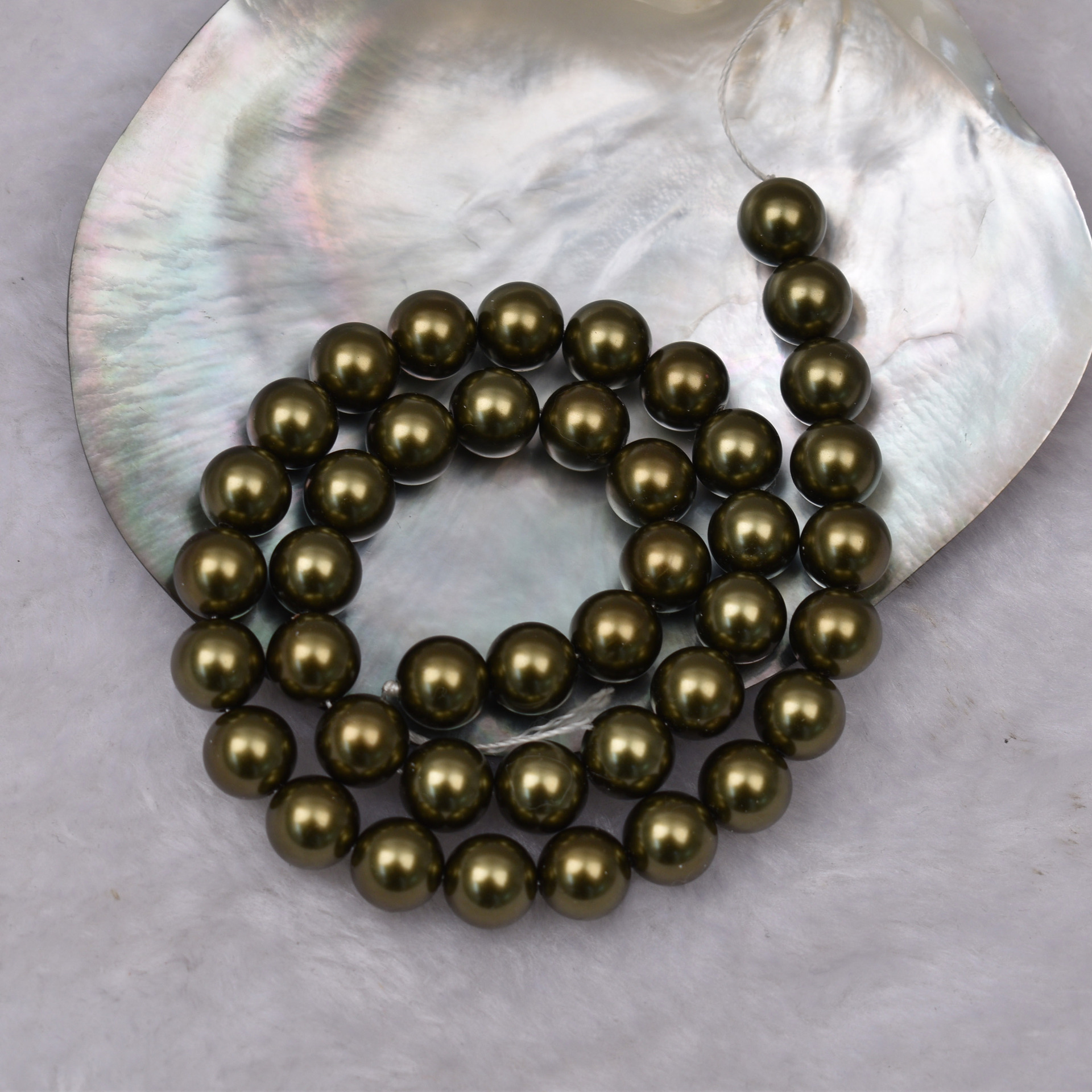 蝶貝模造真珠散珠DIYネックレス手作りジュエリーアクセサリー直穴カラフルパール原材料卸売ガラス