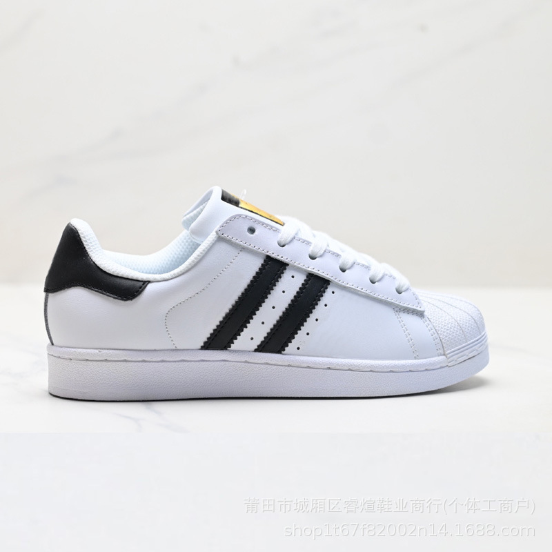 Putian Shell Toe Gold Label White Black Gold Label Low-Top Retro Casual Versatile Sports Couple Shoes Men's and Women's Sneakers