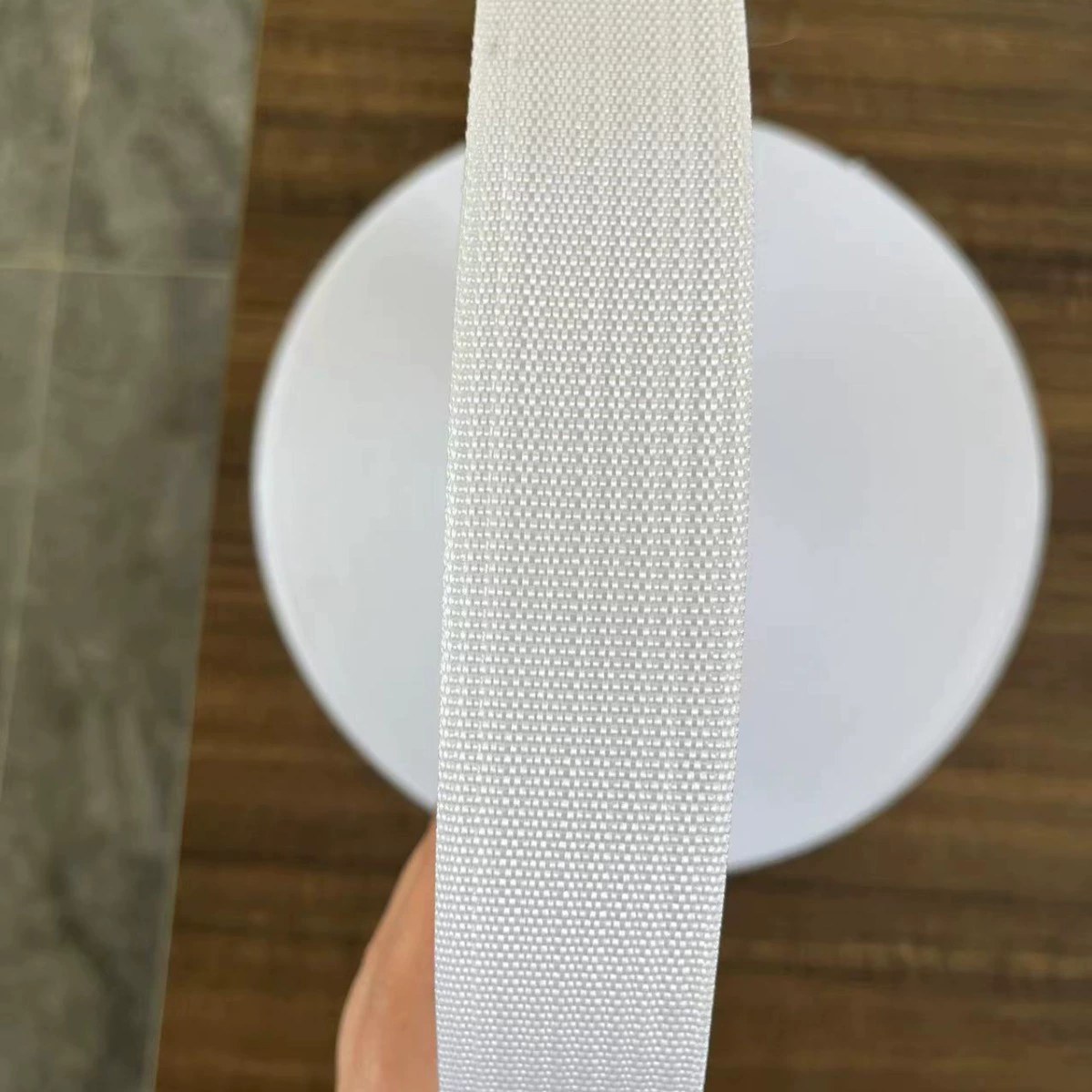 4.0 Широкая окантовка с плотной полосой толстый чемодан ручной лента в комплекте упакованный тканый черный рюкзак