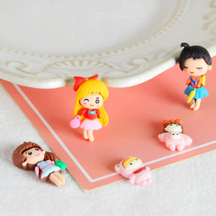 樹脂卡通小公主奶油膠手機殼配件滴膠史萊姆填充物純手工diy材料