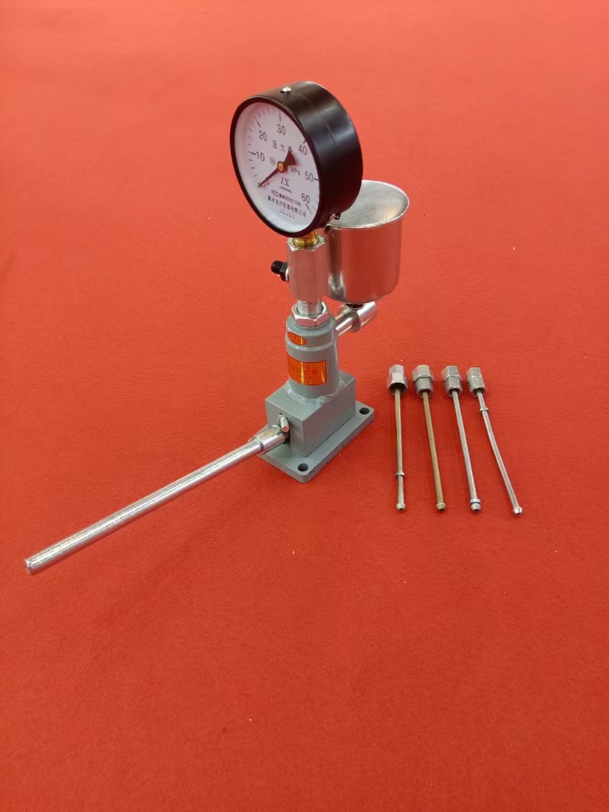 Injector hand pressure tester, automobile and tractor diesel engine injector calibrator, experimental atomization bench tester