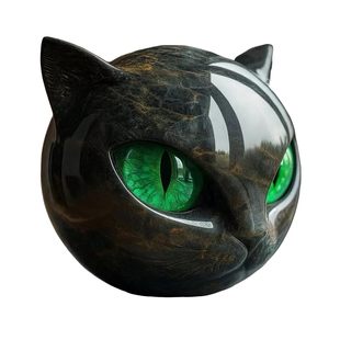 Black Cat Stone Sculpture Figurine  ��؈ʯ��С����
