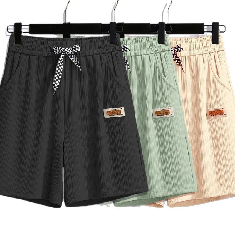 Pantalones Cortos Bermudas Respirables para Hombre 五分裤 de Poliéster con Alta Elasticidad para Ocio