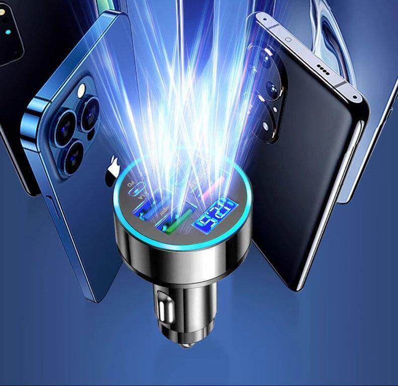 One-To-Six Car Charger Super Fast Charging Multi-Port USB Cigarette Lighter Adapter Car Charger Mobile Phone Flash Charging Head