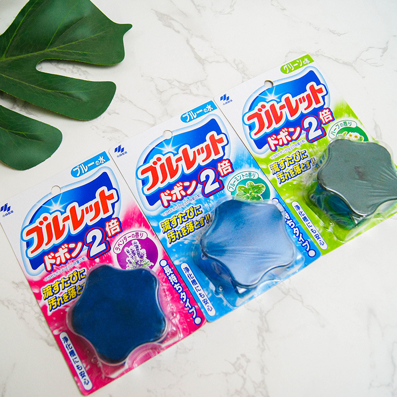 Xiao Lin Toilet Tank Bowl Cleaner Tablets, Household Toilet Cleaner with Deodorizing Blue Bubbles Toilet Freshener, 120g