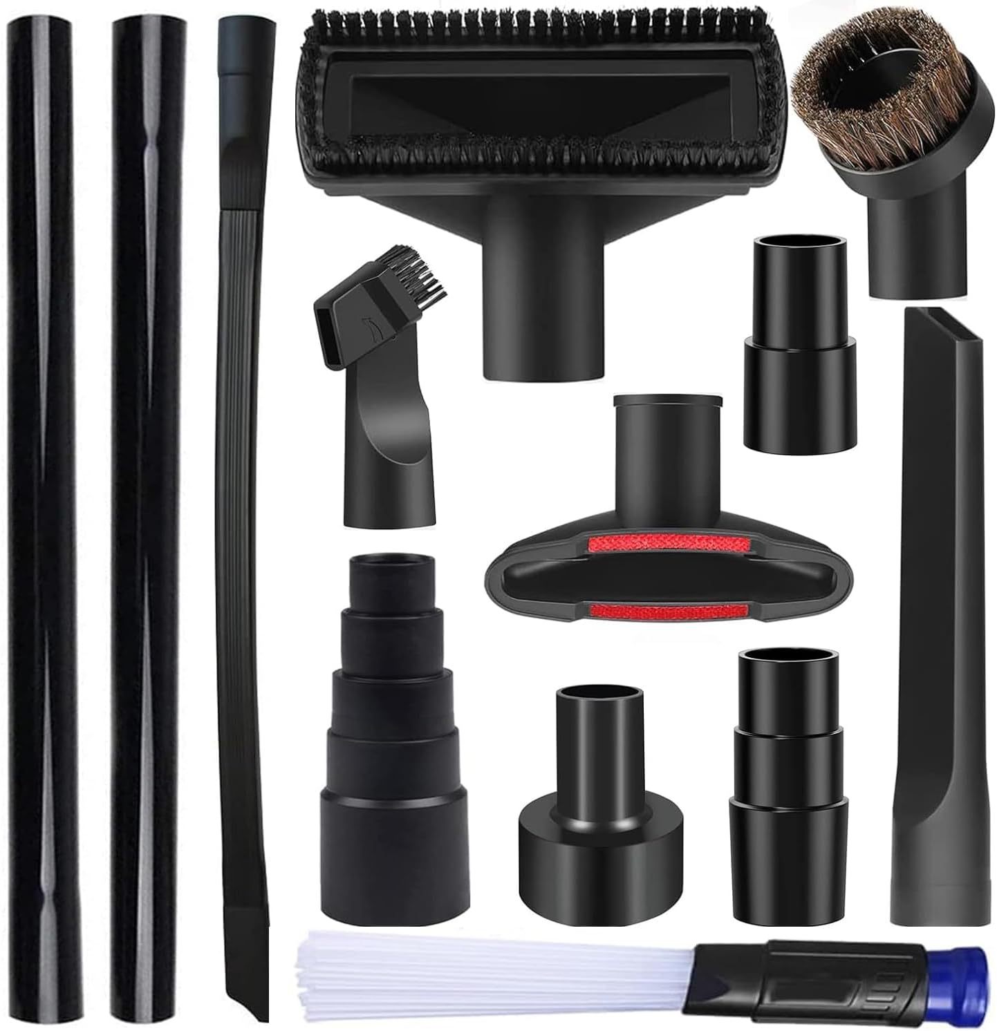 Pantalones de goma de acoplamiento para aspirador Philips Midea aspirador de cepillo plano accesorios de aspirador de cabeza de cepillo de cerdas redondas 32 / 35MM universal