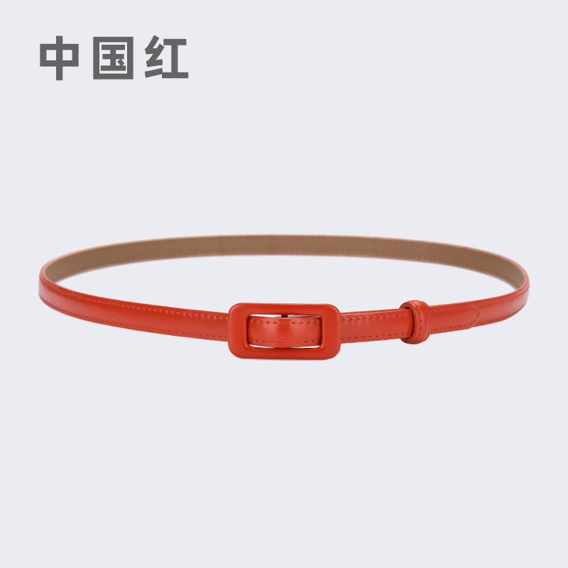 现货批发女士真皮牛仔裤连衣裙腰带百搭二层牛皮包扣免打孔皮带女|undefined