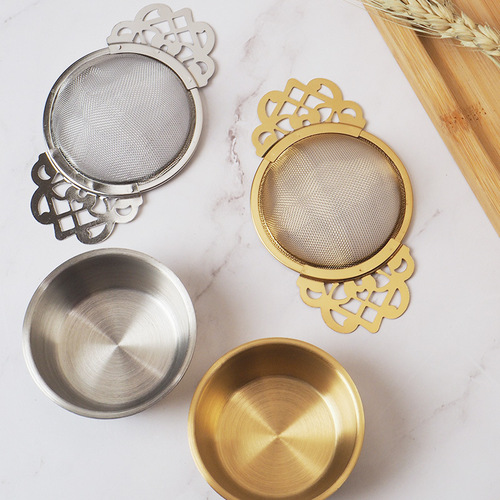 304 stainless steel tea strainer, tea filter, stainless steel tea strainer, lace tea strainer