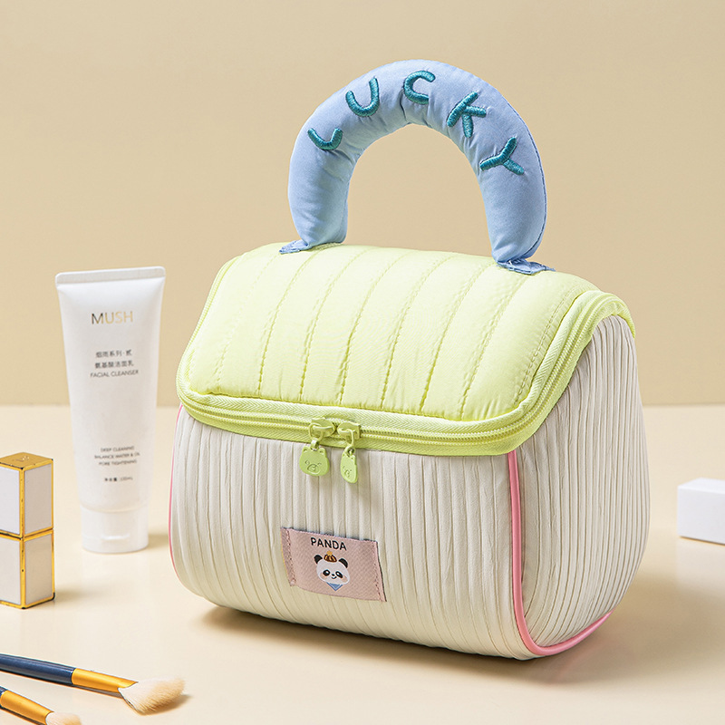 かわいいドーパミンハウス化粧品バッグポータブルトラベルアメニティポータブルパーティション収納バッグハイエンド|undefined