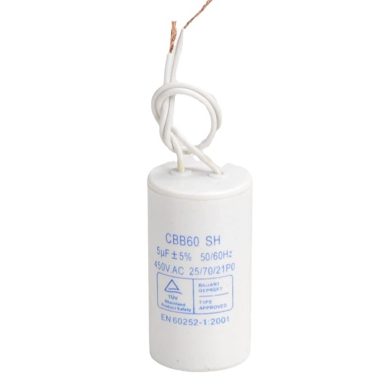 CBB60 capacitor air compressed electrical container water pump capacitor