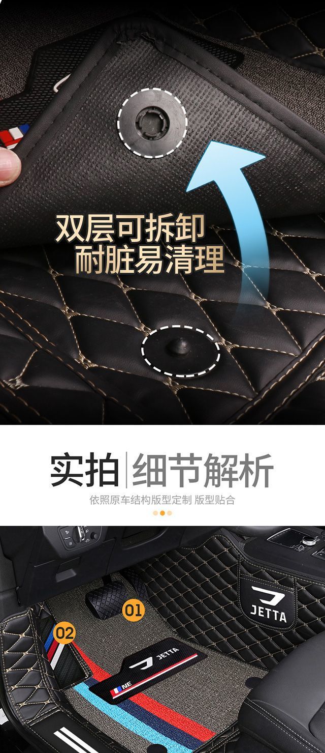 Suitable for new Jetta VS5 foot pad Jetta VS7 foot pad Jetta VA3 foot pad bag door side surround car foot pad