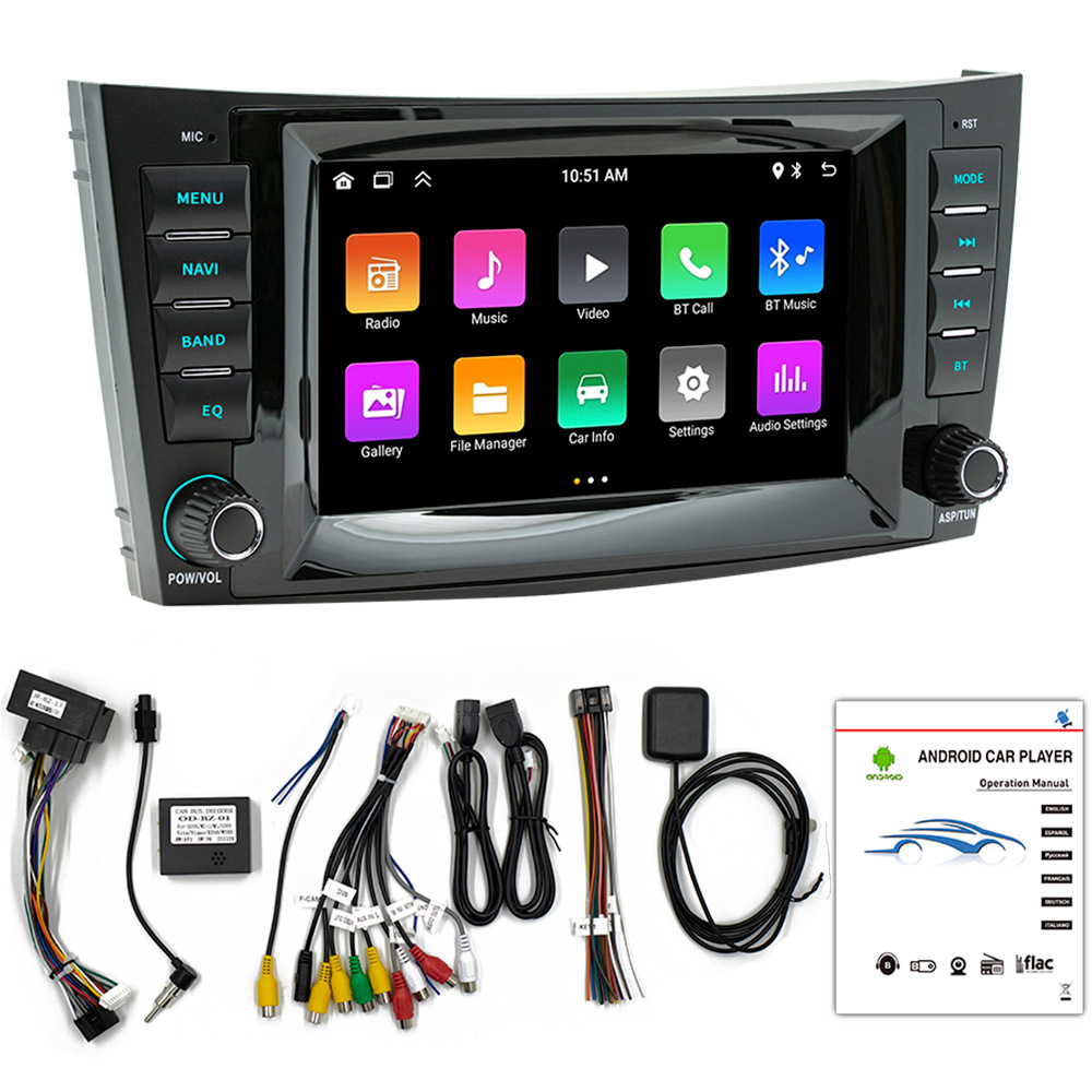 Aplicable a 96 a 07 Mercedes-Benz W211 carplay inalámbrico Android navegación reproductor Bluetooth de automóviles