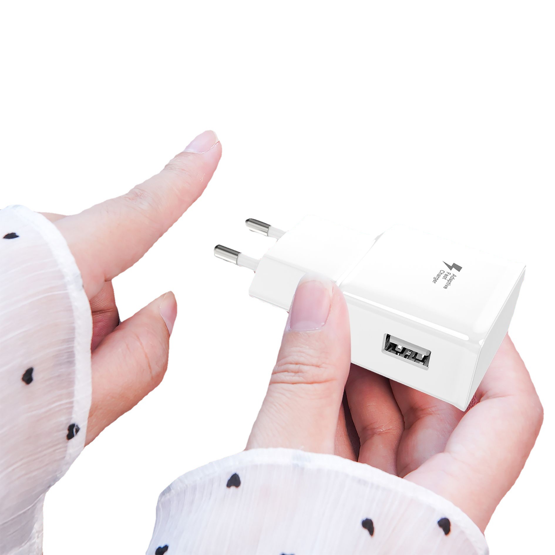 QC3.018W快充头 充电头数据线套装 电源适配器充电器套装批发