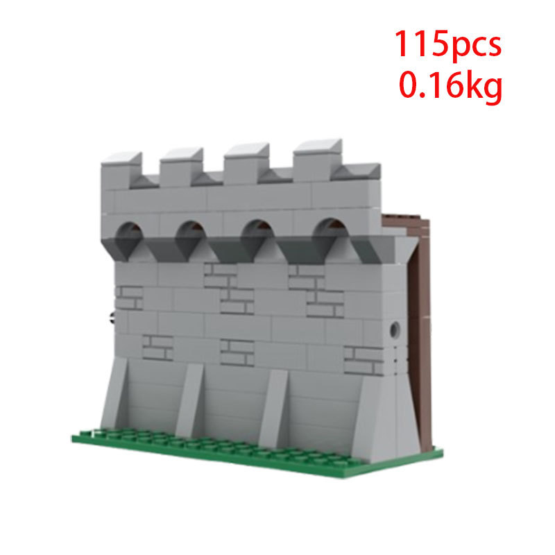 Castle Building Blocks Wall And Tower Set For Kids Toy Construction_voghion.com