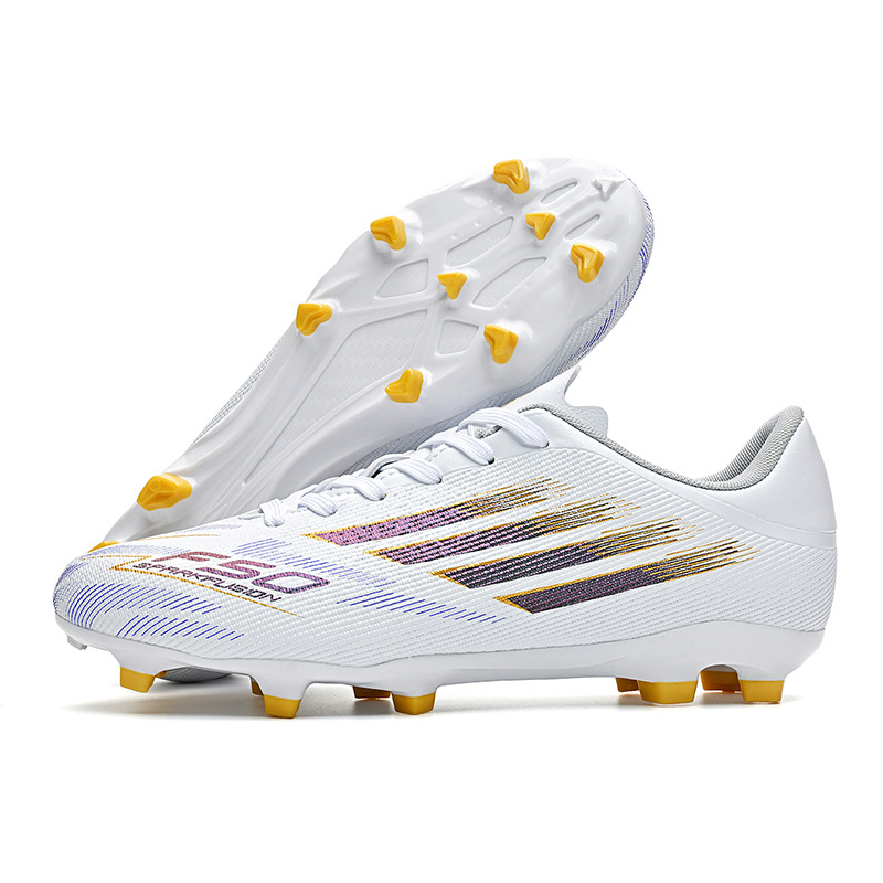 2025 nuevos zapatos FGTF para hombres y mujeres transpirables bajos clavos largos zapatos de fútbol de clavos triturados zapatos de entrenamiento interior y exterior un cabello